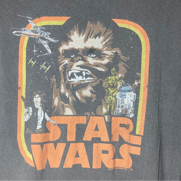Junk Food Star Wars Black Wash Tee Shirt XL Junior Cotton - Picture 8 of 16
